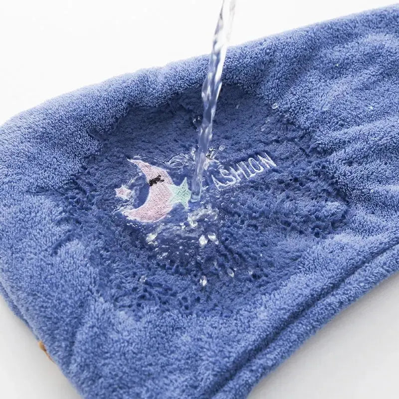 Super Absorbent Hair Drying Hat – Soft, Cute Quick-Dry Towel Wrap for Women & Girls