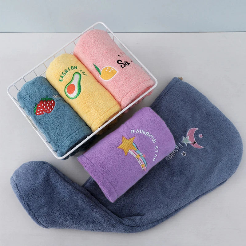 Super Absorbent Hair Drying Hat – Soft, Cute Quick-Dry Towel Wrap for Women & Girls