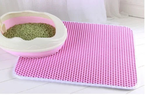 Double-Layer Waterproof Cat Litter Mat – Non-Slip, Easy-Clean Trap Pad for Litter Boxes
