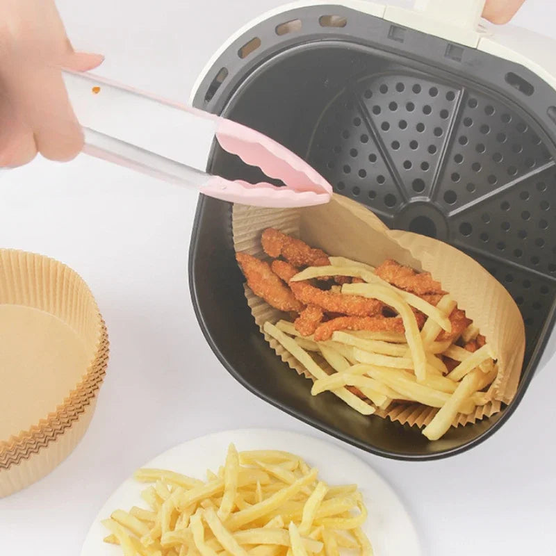 Disposable Air Fryer Paper Liners – Non-Stick, Oil-Absorbing Baking Sheets